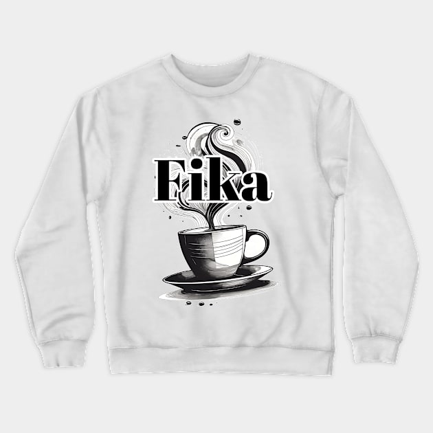 Fika time - Coffee time Crewneck Sweatshirt by jellytalk